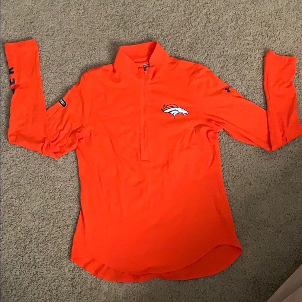 Under Armour fitted Broncos half zip jacket